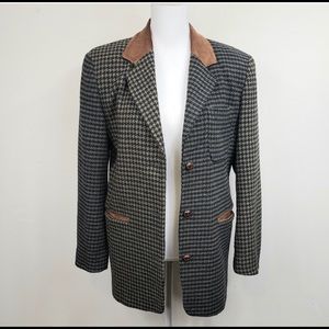 The limited vintage houndstooth oversized blazer